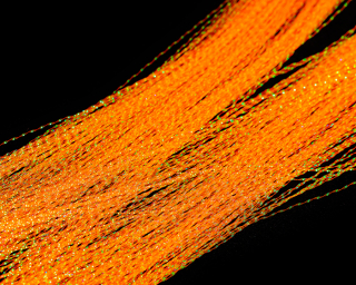 Krystal Flash Hair Sybai - Fluo oranžová perleťová