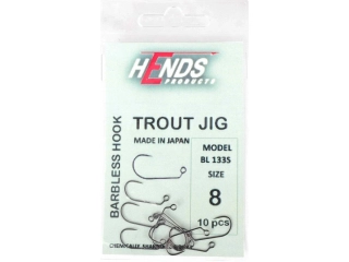 Jigové háčky Hends TROUT AREA BARBLESS JIG HOOK - BL133S