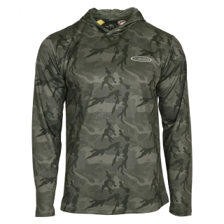 Triko s dlouhým rukávem Vision BAMBOO BUG & UV HOODIE - Camo