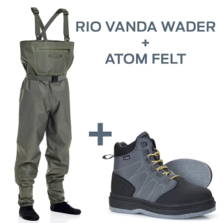 Brodící set Vision Rio Vanda + boty Vision Atom s filcovou podrážkou