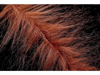 Šenylka Hends Long Chenille Feathered 9 cm - Tmavě hnědo černá