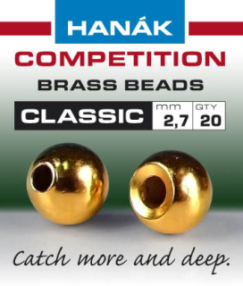 Klasické mosazné hlavičky Hanák Competition - zlaté