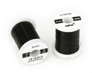 Barevný plochý drátek Flat Colour Wire - Black