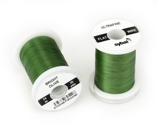 Barevný plochý drátek Flat Colour Wire - Bright Olive